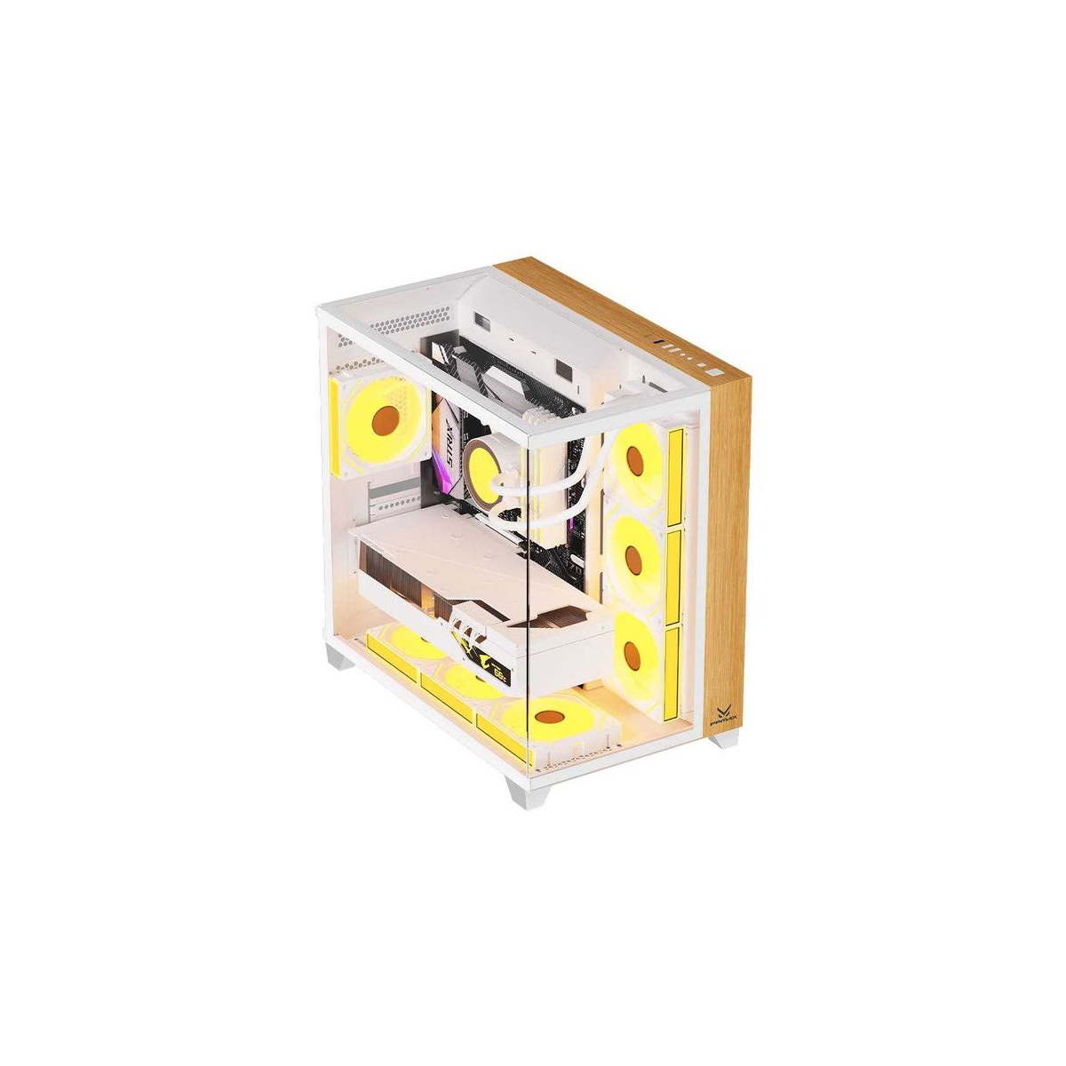 BOITIER GAMER FPMAX CRYSTAL Z9 ART BLANC