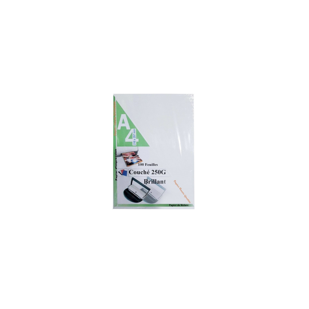 100 X FEUILLES PAGE DE GARDE 250G BRILLANT