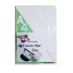 100 X PAGE DE GARDE A4 COUCHE MAT 250G