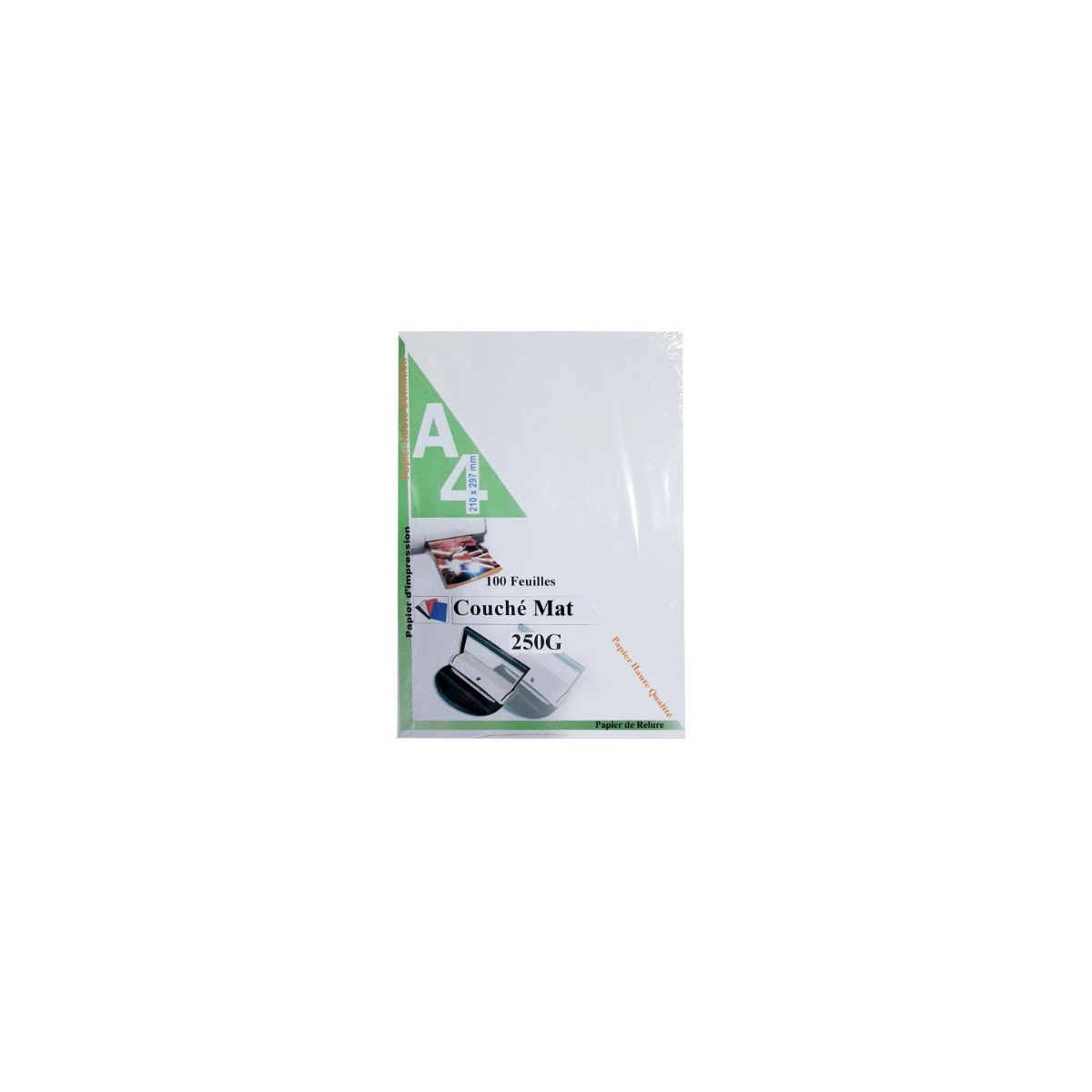 100 X PAGE DE GARDE A4 COUCHE MAT 250G