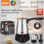 CAFETIÈRE ÉLECTRIQUE TURC RAF 6 TASSES INOX