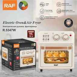 FOUR ELECTRIQUE ET FRITEUSE SANS HUILE RAF R-5347W 12L BLANC
