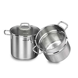 MARMITE A SPAGHETTI KORKMAZ  5 LITRES INOX