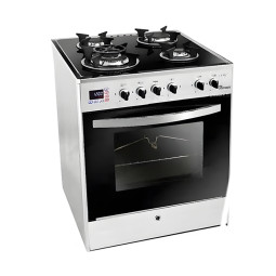 CUISINIÈRE À GAZ UNIONAIRE 4 FEUX 60CM INOX