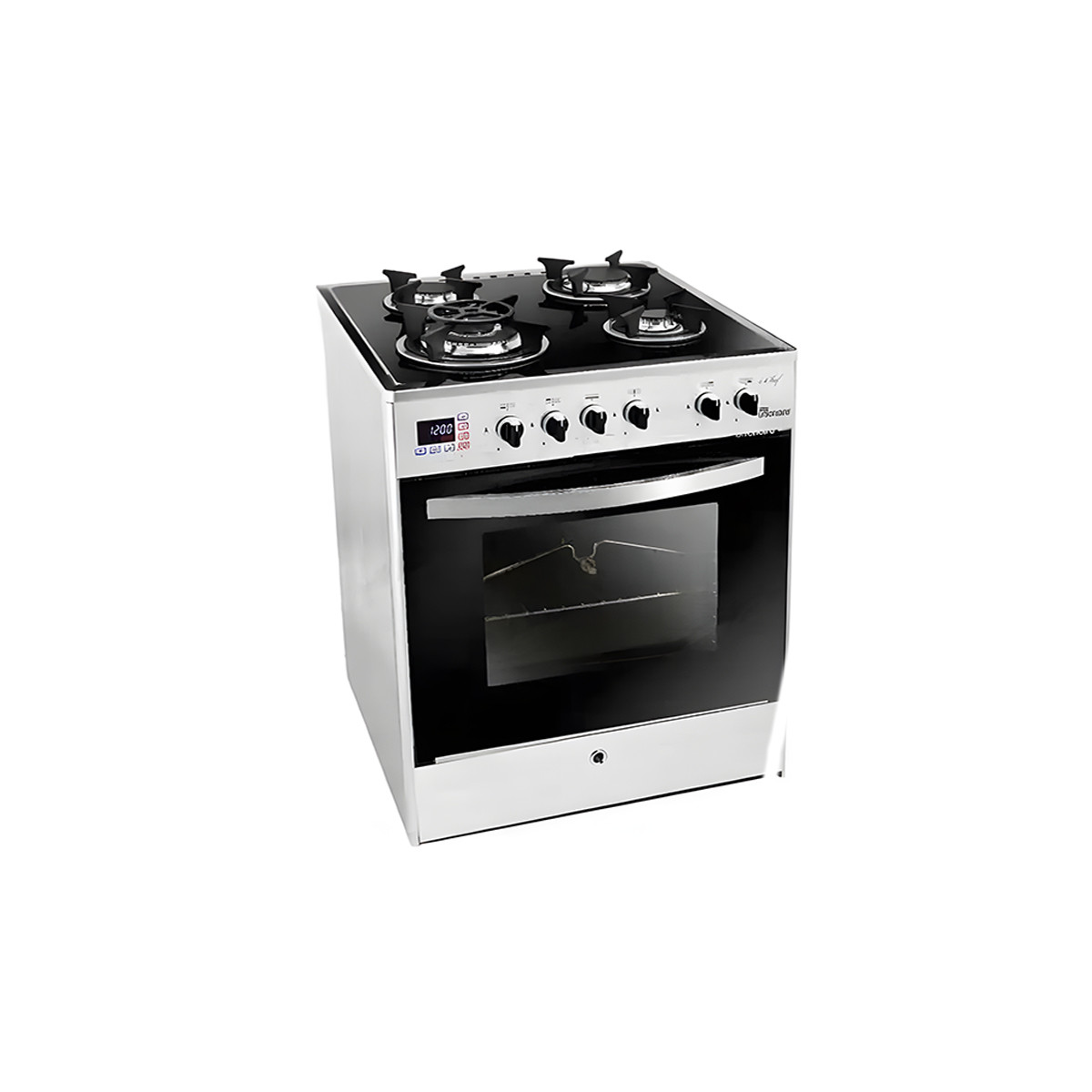 CUISINIÈRE À GAZ UNIONAIRE 4 FEUX 60CM INOX