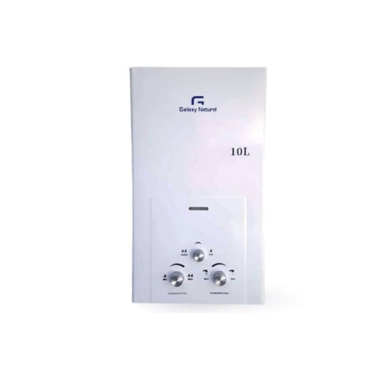 CHAUFFE BAIN GALAXY À GAZ NATUREL 10 LITRES BLANC