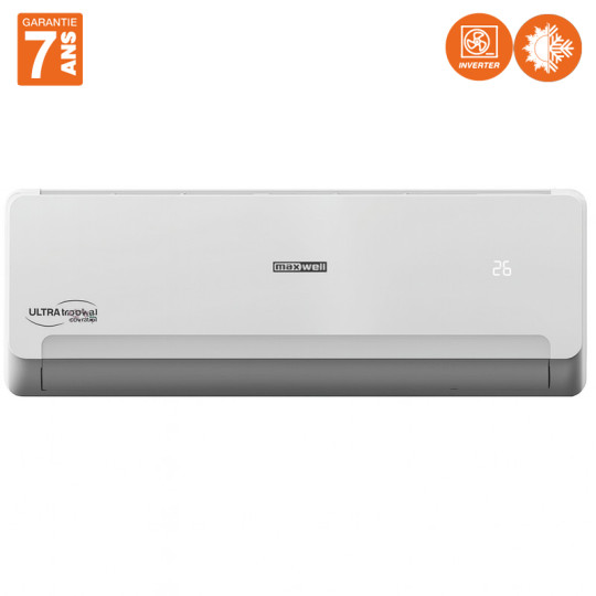 CLIMATISEUR MAXWELL INVERTER 12000 BTU ULTRA TROPICALISÉ CHAUD & FROID