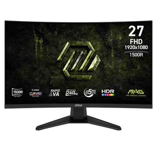 ECRAN MSI MAG 27" GAMING  275CF X24 FULL HD CURVED 240HZ NOIR