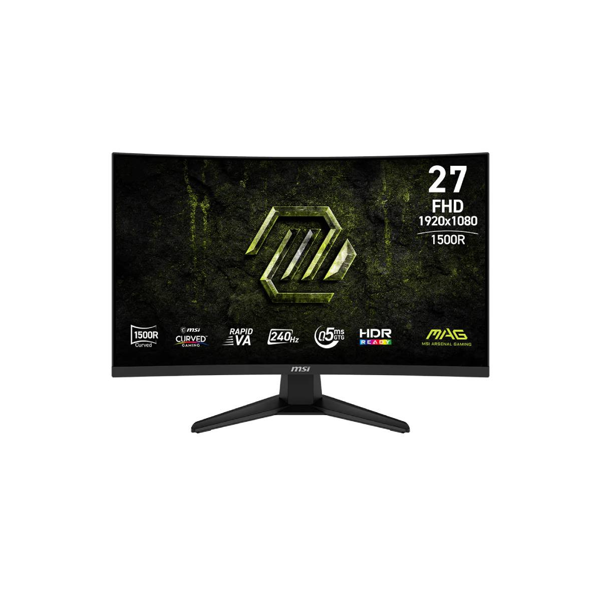 ECRAN MSI MAG 27" GAMING  275CF X24 FULL HD CURVED 240HZ NOIR