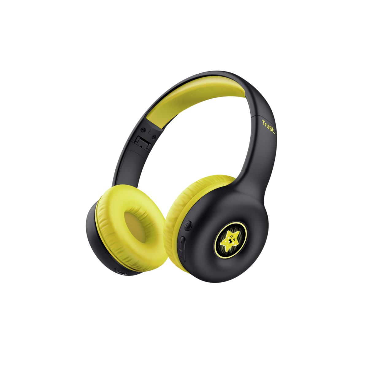 CASQUE BLUETOOTH TRUST NOUNA KIDS JAUNE NOIR