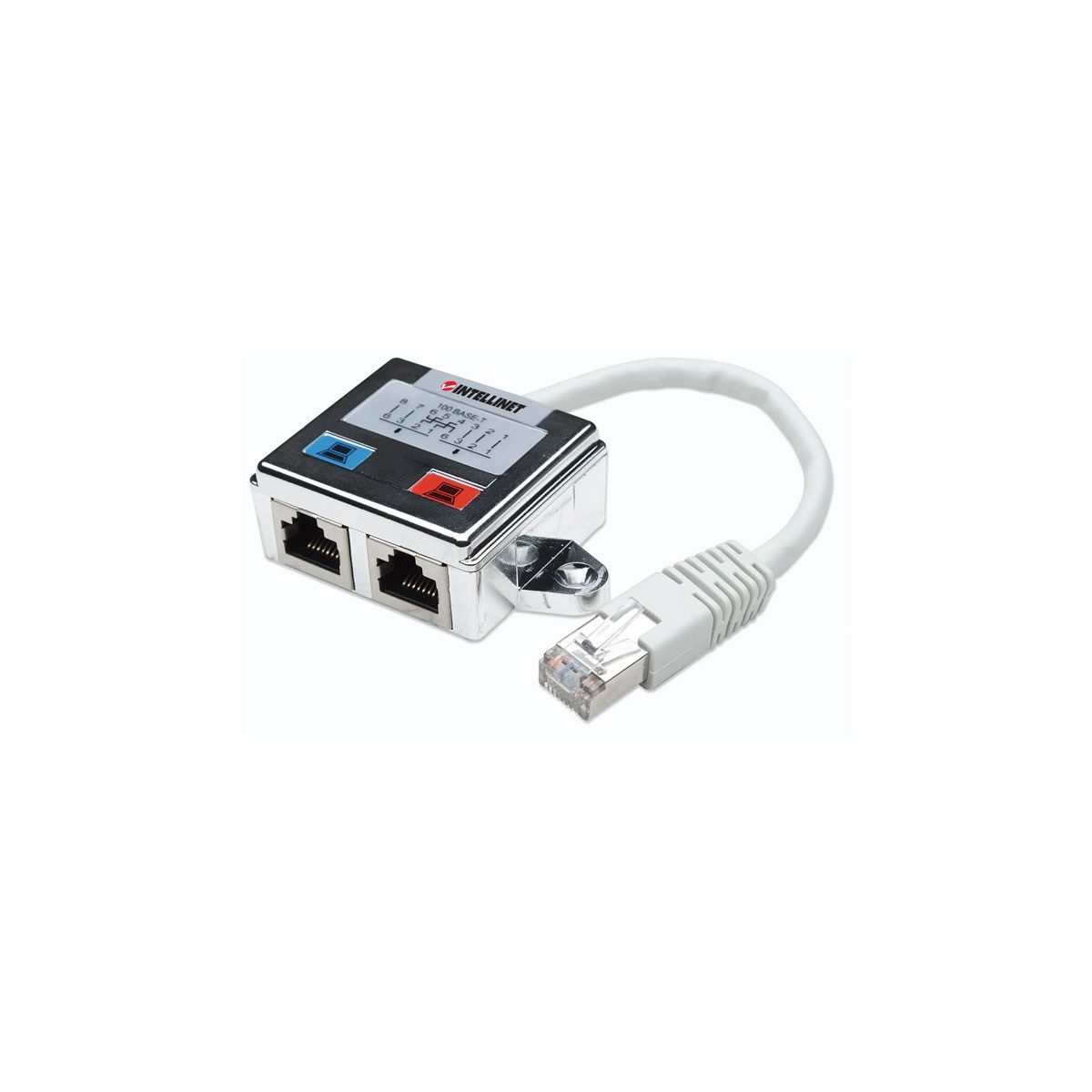 DISTRIBUTEUR MODULAIRE FTP 2 PORTS RJ45 CAT5 LUCKTEK