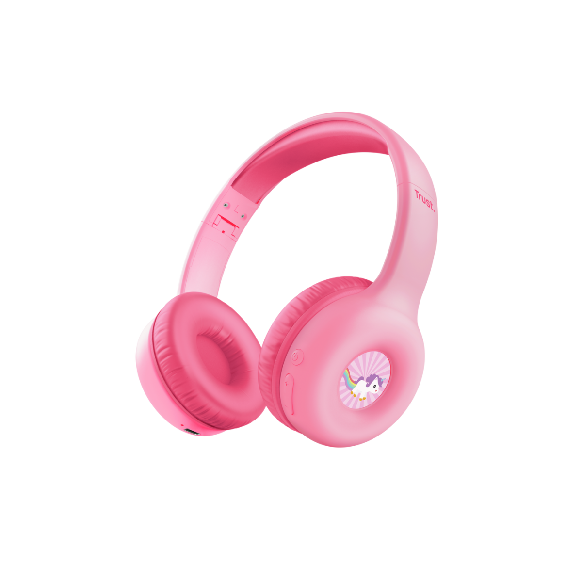 CASQUE BLUETOOTH TRUST NOUNA KIDS PINK