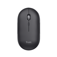 SOURIS TRUST PUCK ULTRA-PLATE SANS FIL RECHARGEABLE NOIR