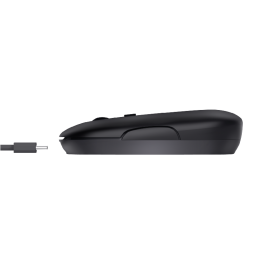 SOURIS TRUST PUCK ULTRA-PLATE SANS FIL RECHARGEABLE NOIR