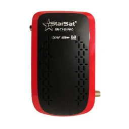 RÉCEPTEUR WIFI STARSAT T140 PRO + 4 FORFAITS ROUGE NOIR