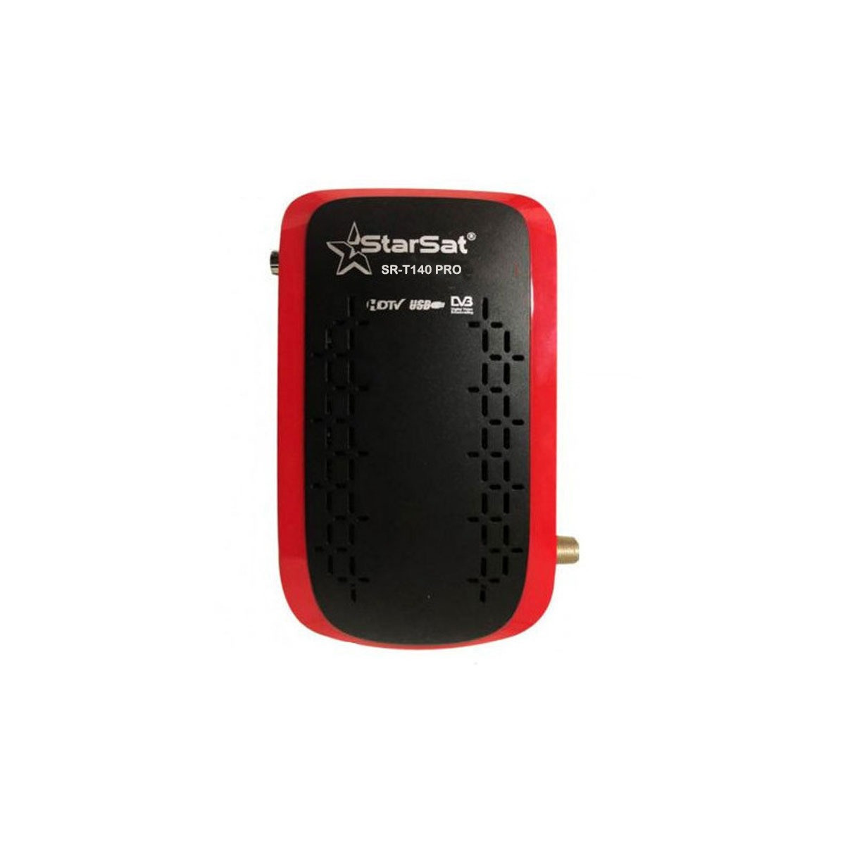 RÉCEPTEUR WIFI STARSAT T140 PRO + 4 FORFAITS ROUGE NOIR