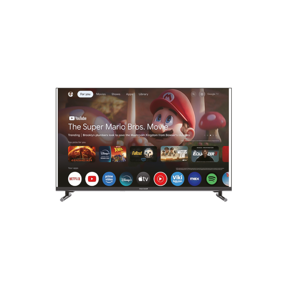 TV MAXWELL MG60 65" QLED UHD 4K SMART GOOGLE TV AVEC RÉCEPTEUR INTÉGRÉ