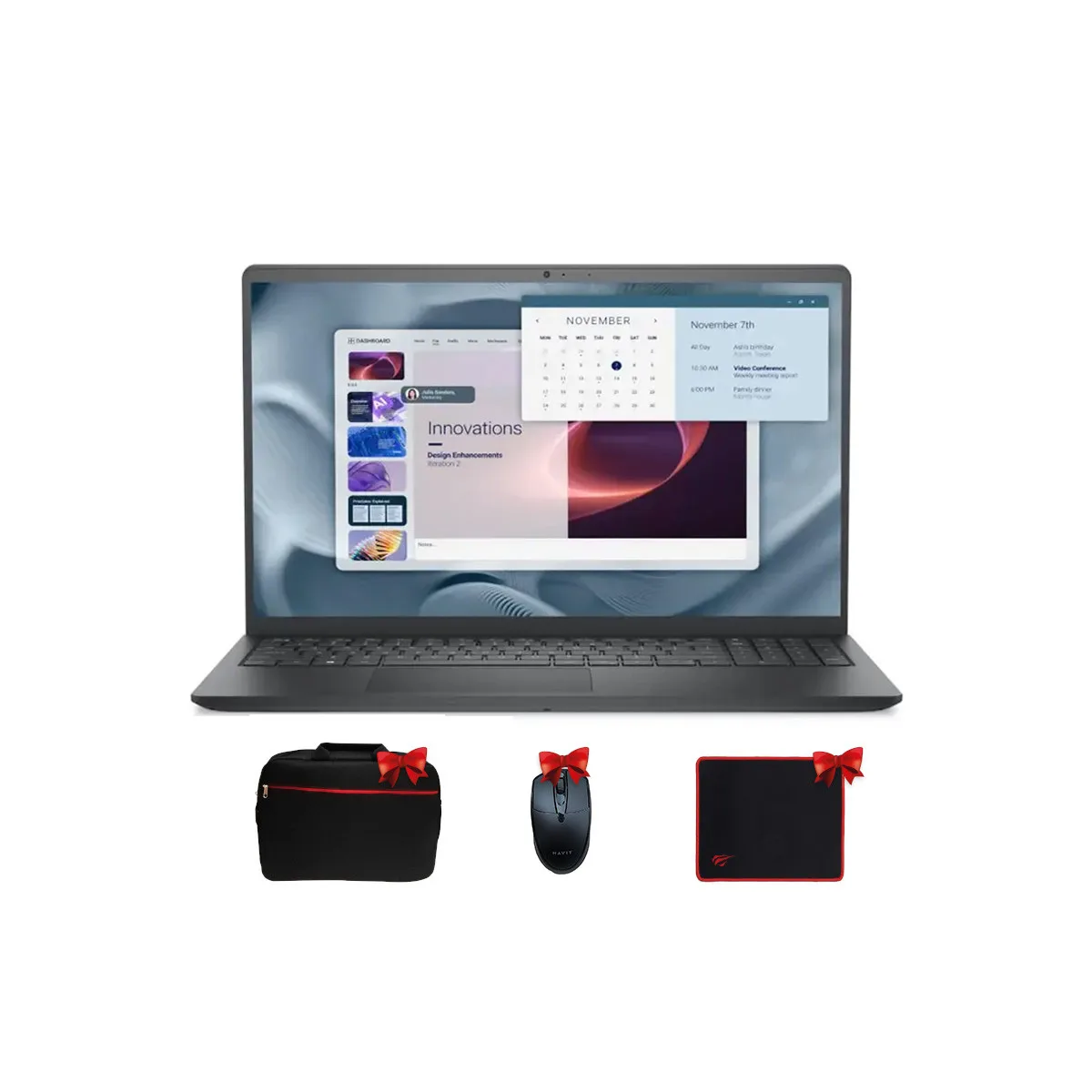 PC PORTABLE DELL CORE 3 8GO 512GO SSD UBUNTU NOIR