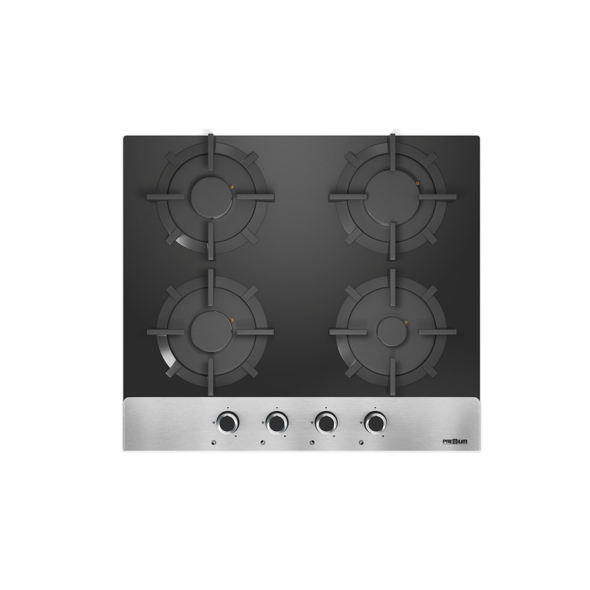 PLAQUE DE CUISSON PREMIUM AP641.BX01 4 FEUX 60CM NOIR INOX