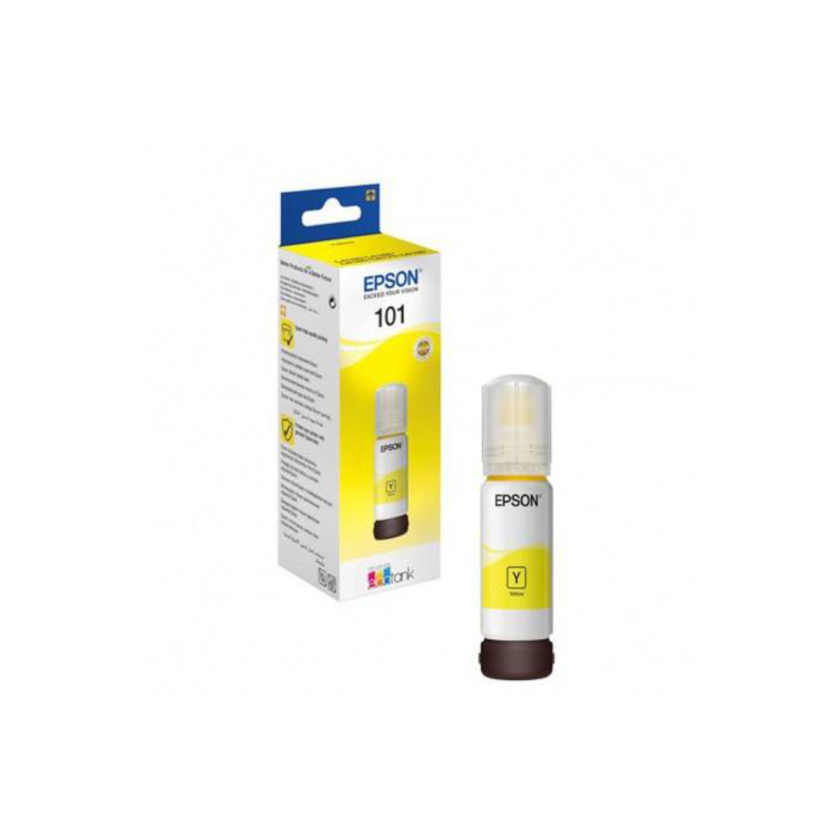 BOUTEILLE D'ENCRE ORIGINAL EPSON 101 70ML JAUNE