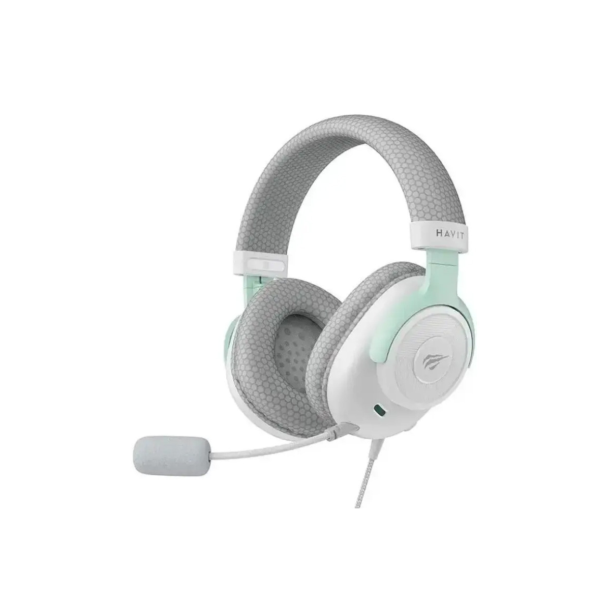 CASQUE MICRO HAVIT GAMER HV-H2230E BLANC & CYAN