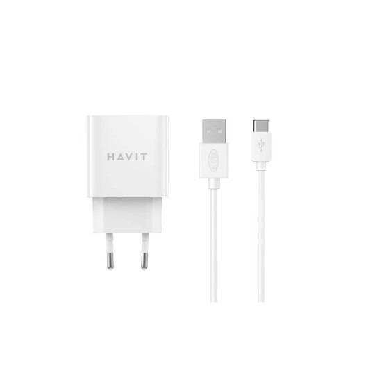 CHARGEUR SECTEUR 1 PORTS USB + MICRO CABLE HAVIT HV-ST111