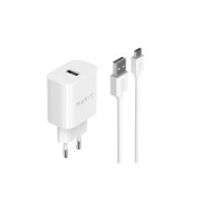 CHARGEUR SECTEUR 1 PORTS USB + MICRO CABLE HAVIT HV-ST111