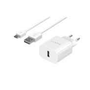 CHARGEUR SECTEUR 1 PORTS USB + MICRO CABLE HAVIT HV-ST111