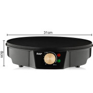 CRÊPIÈRE ELECTRIQUES RAF R.528 1200W NOIR