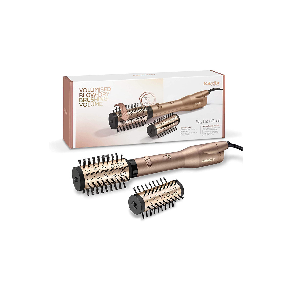 BROSSE SOUFFLANTE BABYLISS BIG HAIR DUAL 650W GOLD