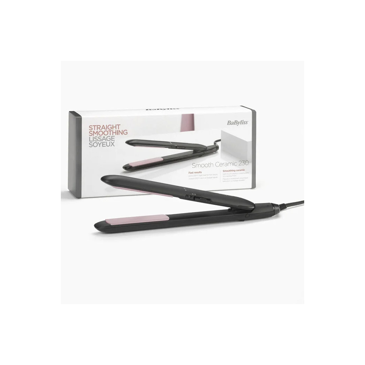 LISSEUR CHEVEUX BABYLISS SMOOTH CERAMIC NOIR