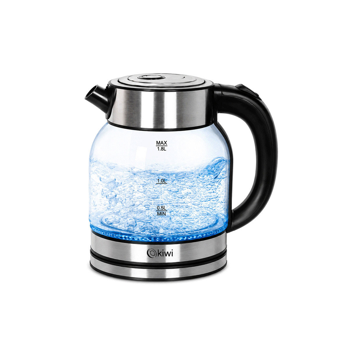 BOUILLOIRE EN VERRE KIWI 1.8 L NOIR