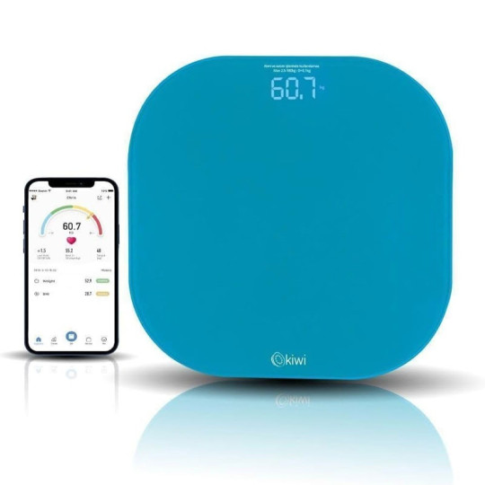 PÈSE PERSONNE CONNECTÉ KIWI 180 KG BLEU