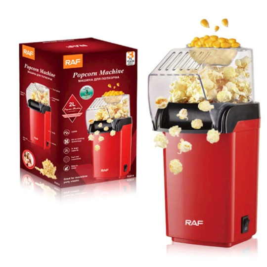 MACHINE À POPCORN RAF R.9014 1200W ROUGE