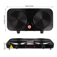 RECHAUD ELECTRIQUE RAF R.8020AB 2000W NOIR