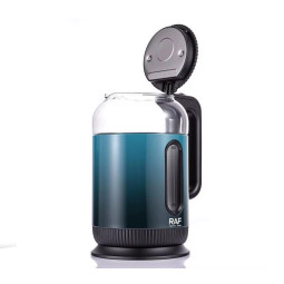 BOUILLOIRE EN VERRE RAF 2L BLEU