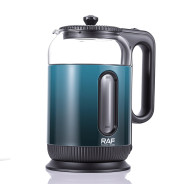 BOUILLOIRE EN VERRE RAF 2L BLEU