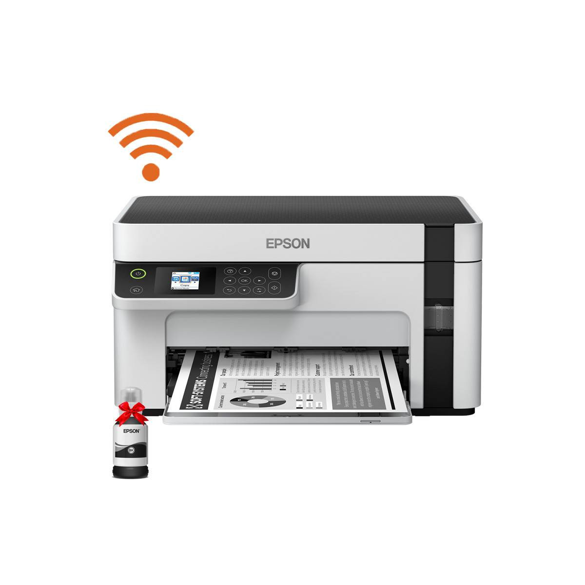 IMPRIMANTE À RÉSERVOIR INTÉGRÉE MONOFONCTION EPSON ECOTANK ET-M2120 WIFI