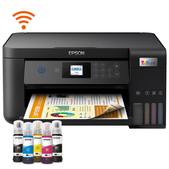 IMPRIMANTE À RÉSERVOIR INTÉGRÉ MULTIFONCTION EPSON ECOTANK L4260 WIFI