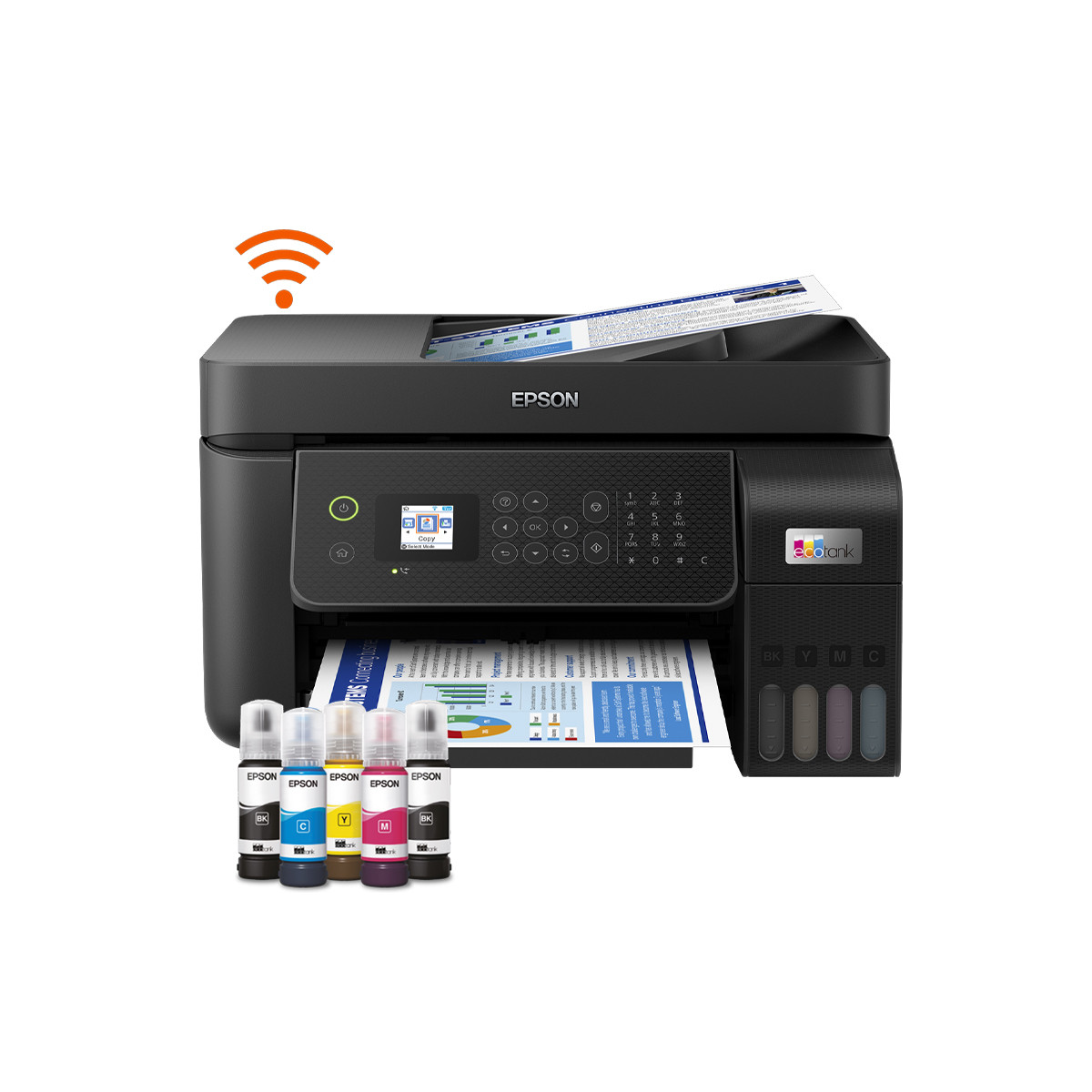 IMPRIMANTE À RÉSERVOIR INTÉGRÉ MULTIFONCTION EPSON ECOTANK L5290 WIFI