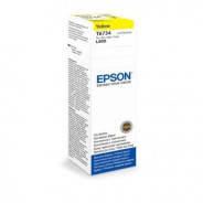 BOUTEILLE ENCRE ORIGINAL EPSON T6734 70ML JAUNE
