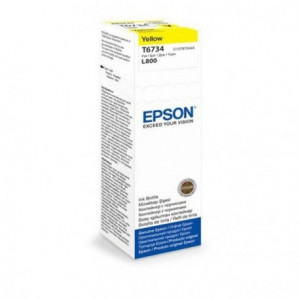 BOUTEILLE ENCRE ORIGINAL EPSON T6734 70ML JAUNE